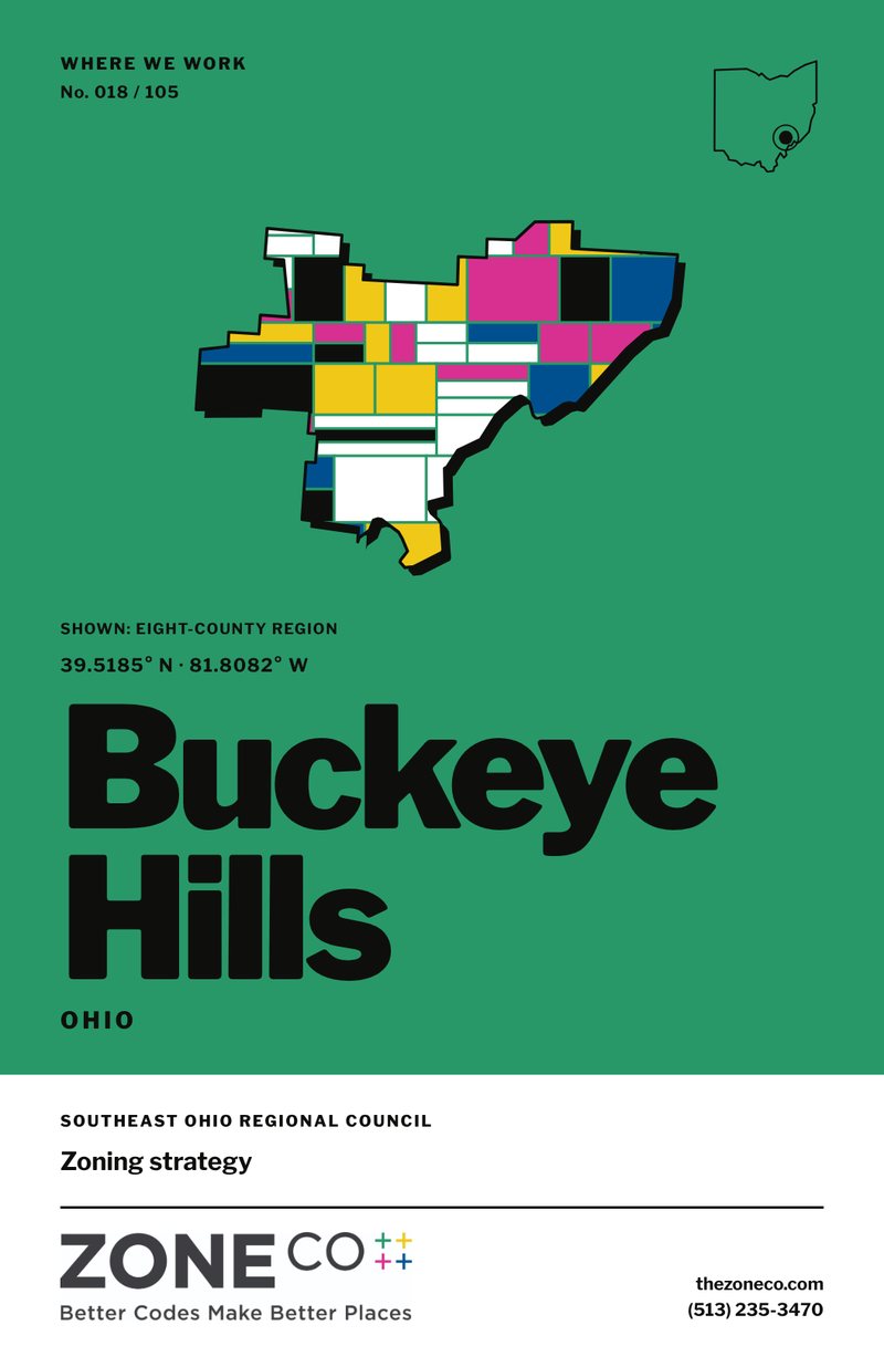ZoneCo poster for Buckeye Hills, Ohio: Zoning strategy