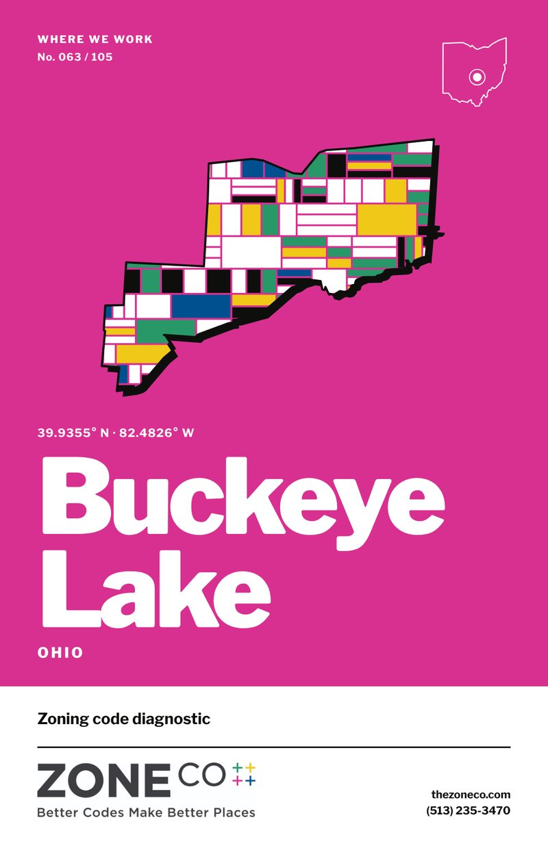 ZoneCo poster for Buckeye Lake, Ohio: Zoning code diagnostic
