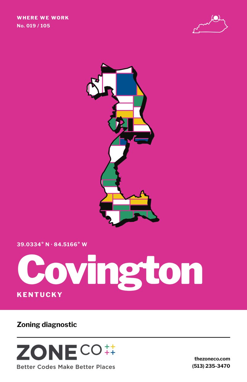 ZoneCo poster for Covington, Kentucky: Zoning diagnostic