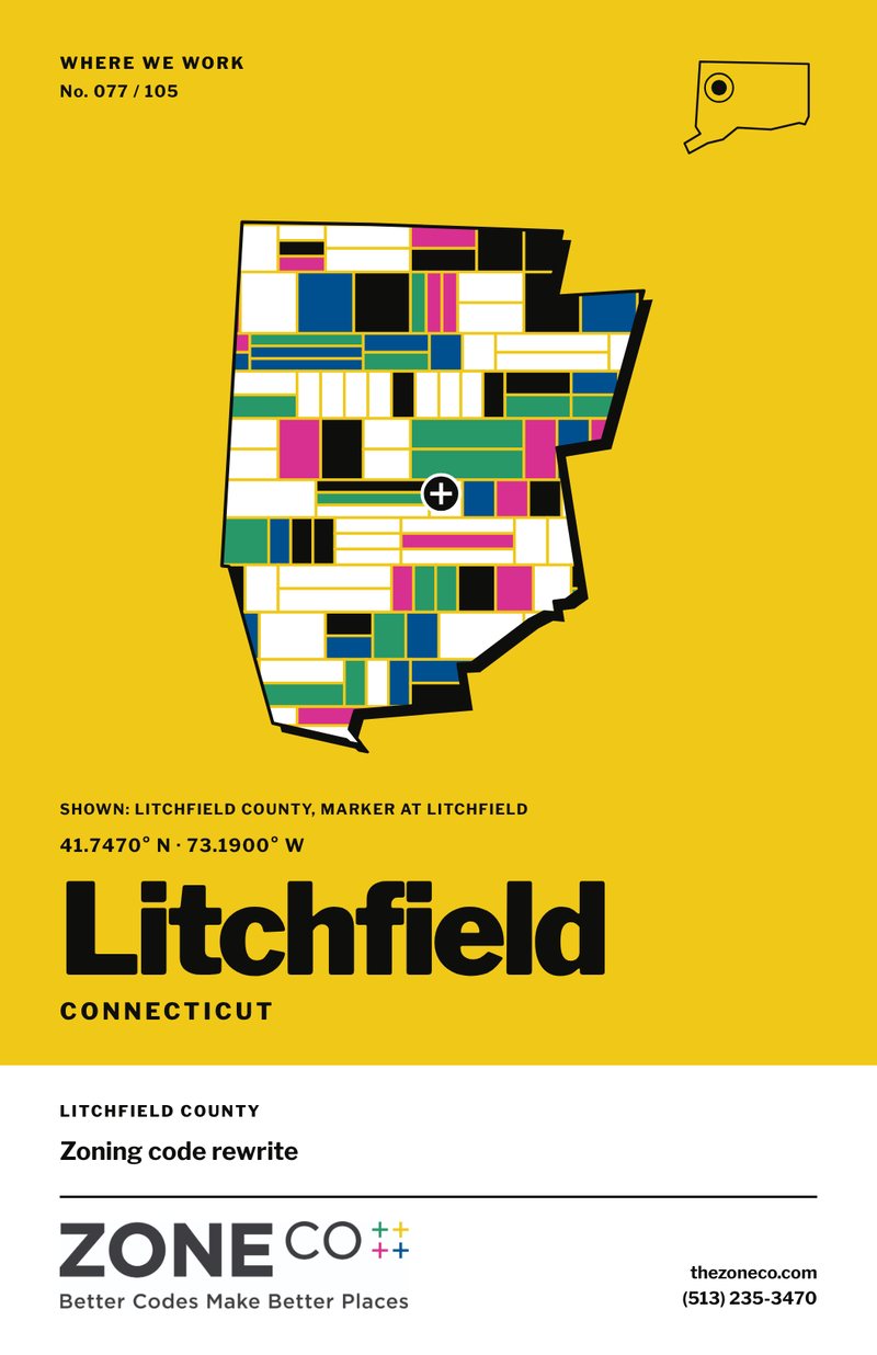 ZoneCo poster for Litchfield, Connecticut: Zoning code rewrite